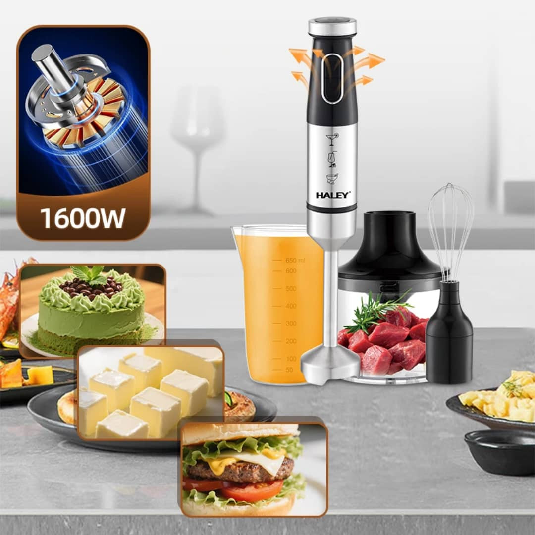 HY-1017 خلاط يدوي من HALEY – قوة 3600واط وسرعتان لتحكم مثالي