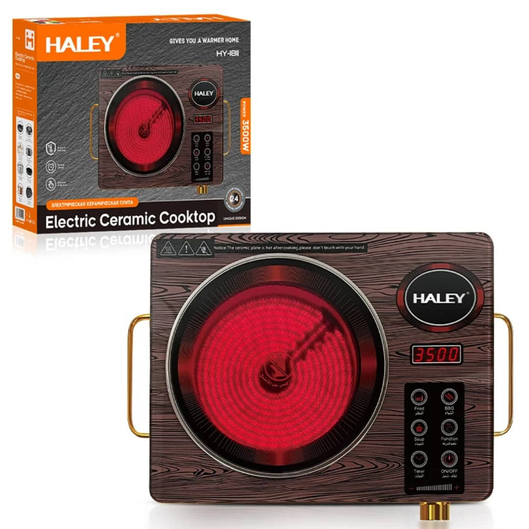 HY-1811 الطباخ الكهربائي من HALEY تصميم خشبي -3500 واط