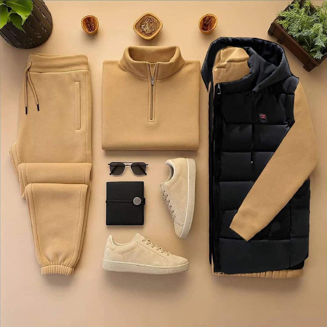 طقم رجالي نصية قماش برشوت مشحم اجنبي مستورد قماش برشوت  تركي