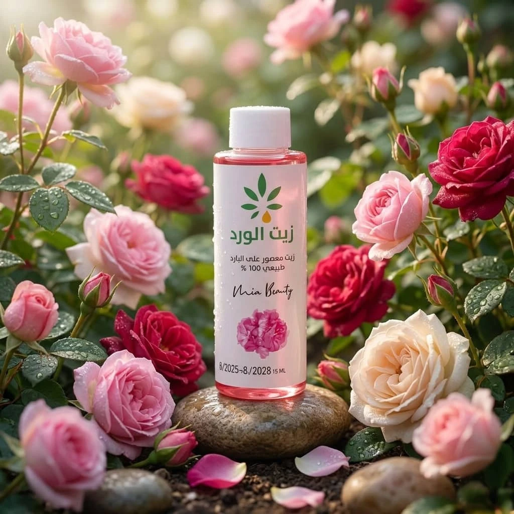 زيت الورد الطبيعي