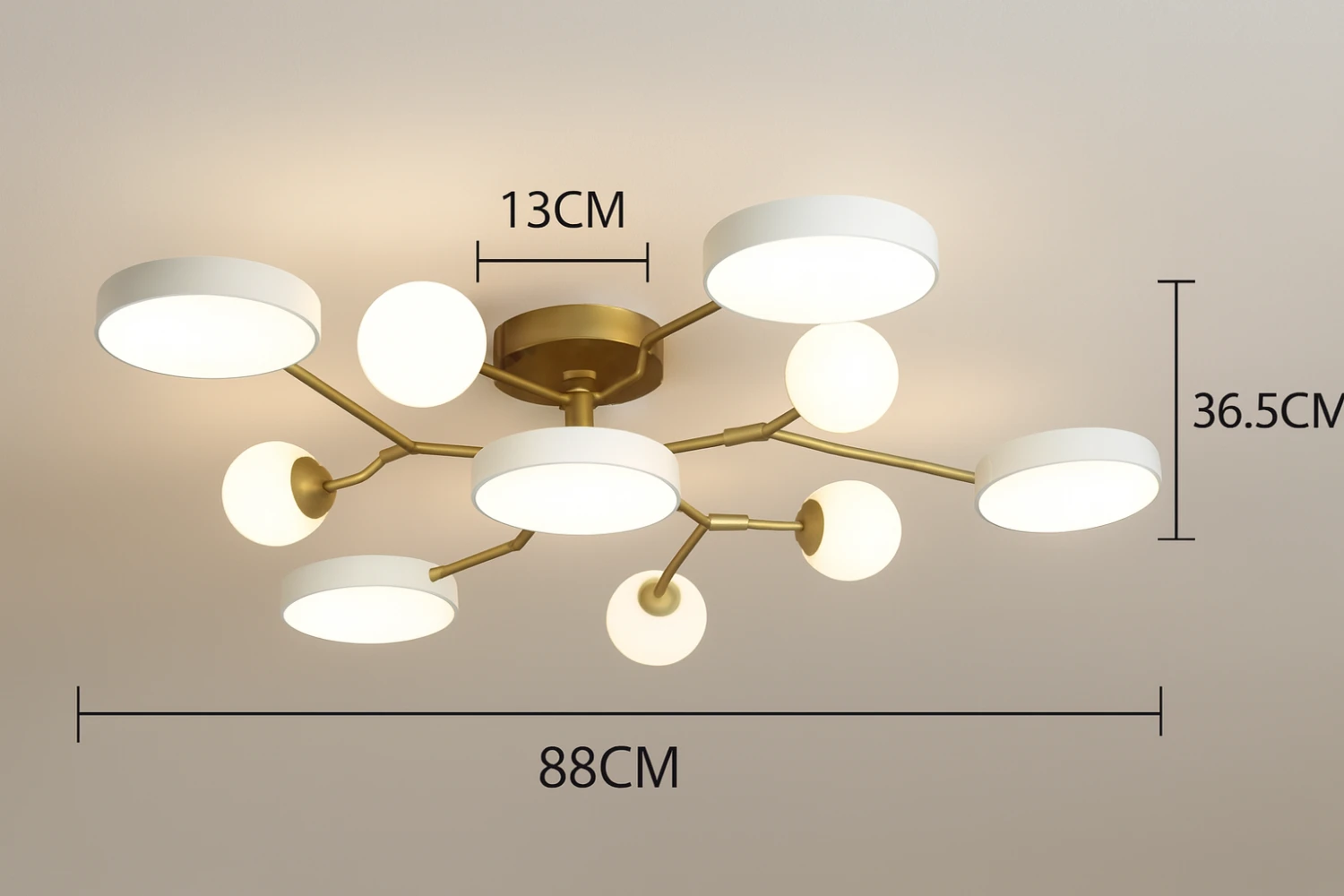 اضاءة حديثة متبادلة الإضاءة بي ثلاث الوان بي 9روس 120واط موفر لطاقة