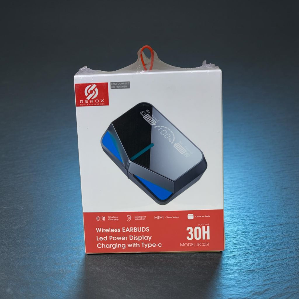 سماعات اذن لاسلكية مع شاشة عرض