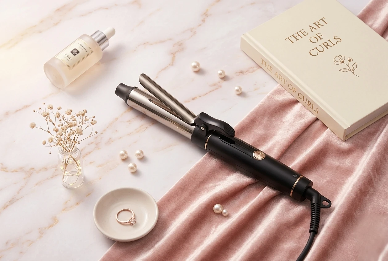 مكواة تجعيد الشعر اللاسلكية