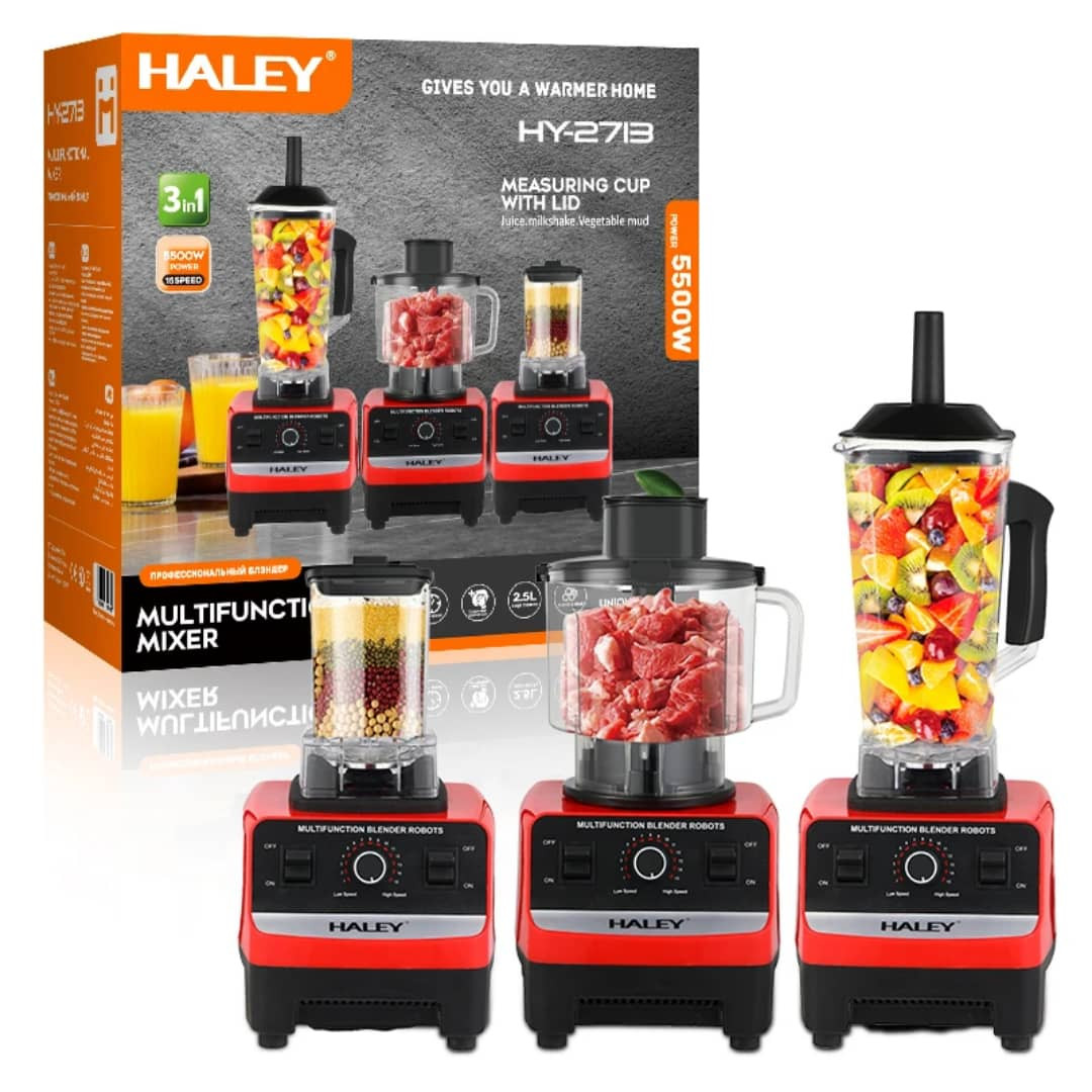 HY-2713 خلاط متعدد الوظائف من HALEY – قوة 5500واط وسعة 2.5 لتر
