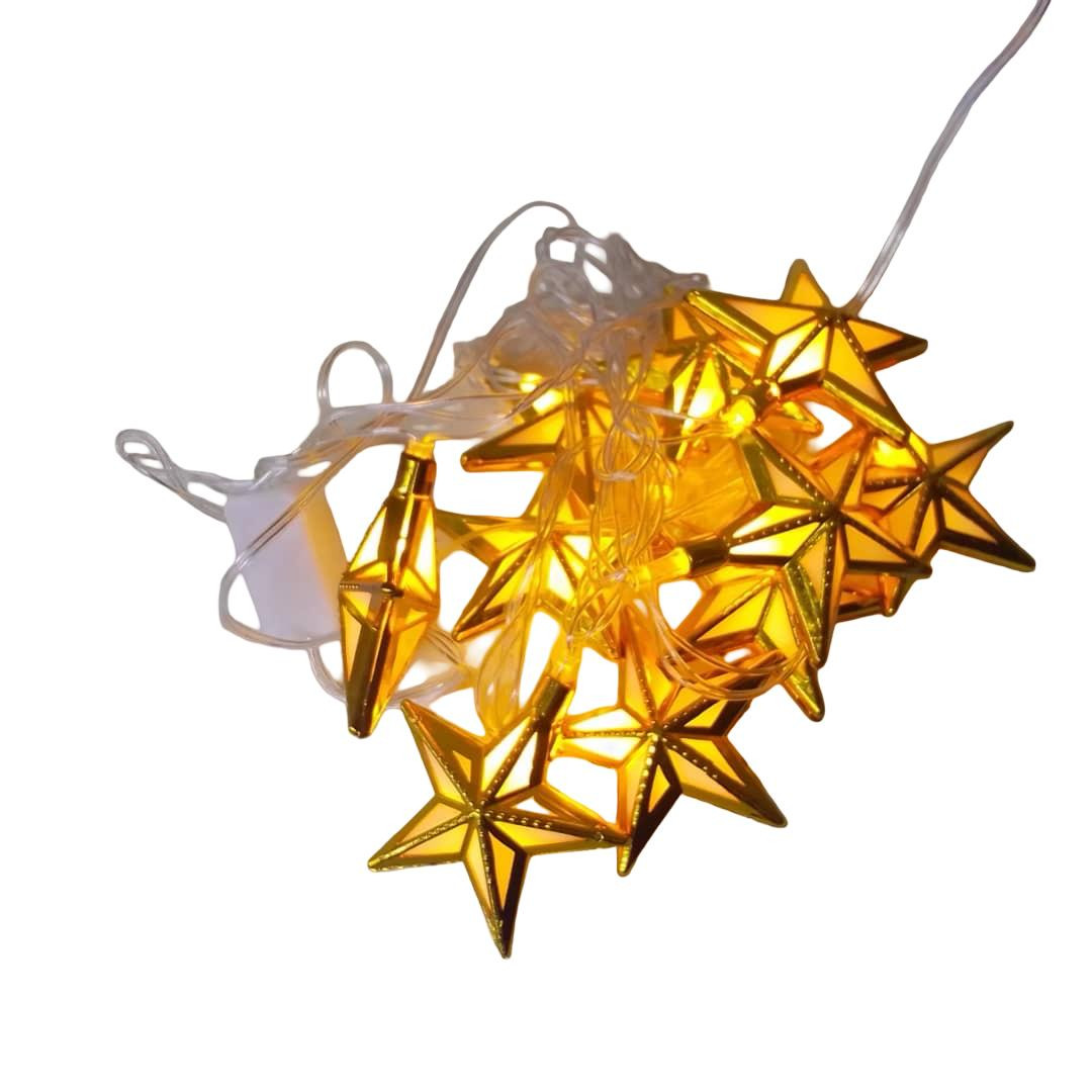 سلسلة اضواء نجوم ملونة