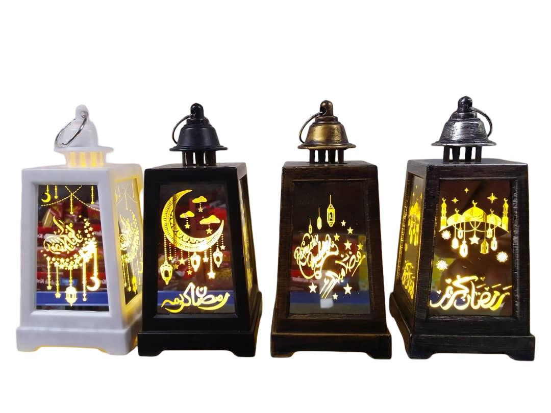 فانوس رمضان ليد مزخرف باضاءة جذابة