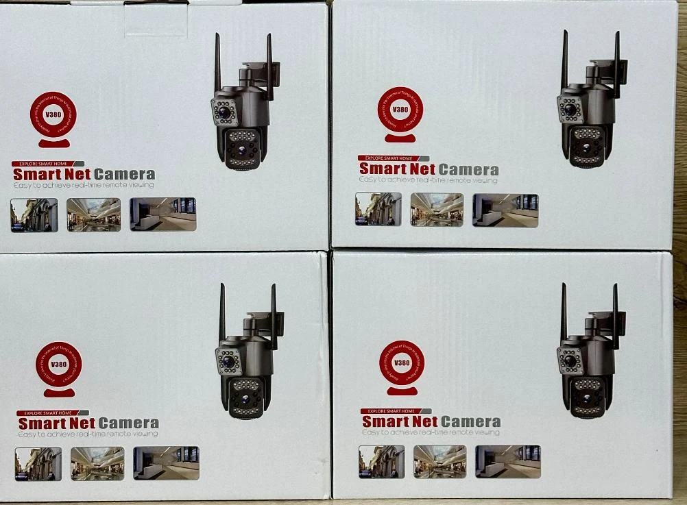 كاميرا مراقبة ذكية لاسلكية تعمل بالشاحن الكهربائي من  تستخدم تطبيق V380 أو V380 Pro لإدارتها والتحكم بها.