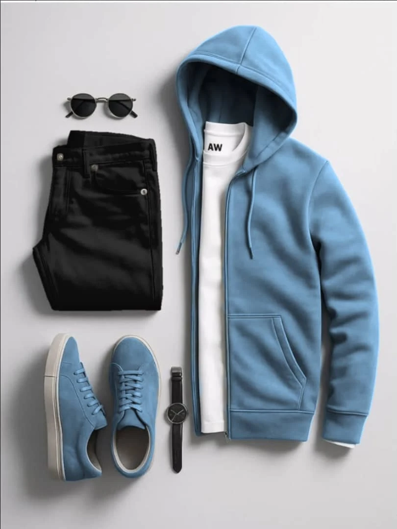 طقم كاجوال رجالي من القطن