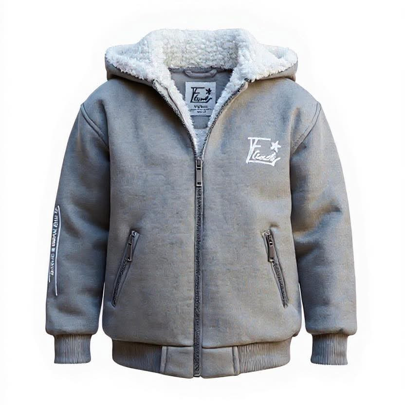 جاكيت قطن مبطن فرو