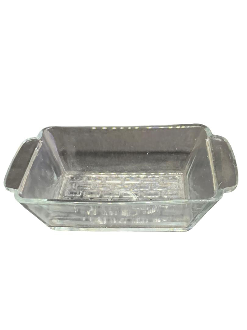 صينية فرن زجاجية مستطيلة