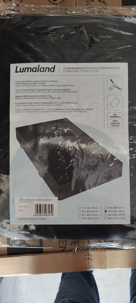 كيس تخزين من Lumaland، لتخزين وحماية المراتب.