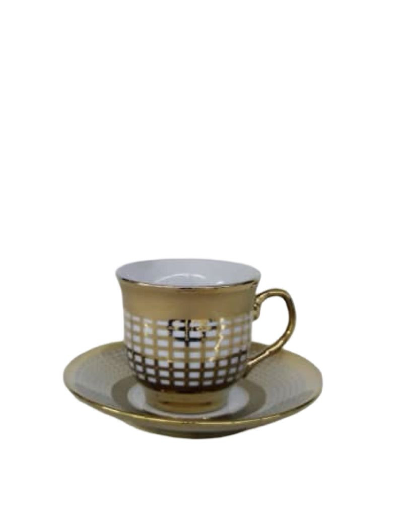 طقم فناجين الذهبي