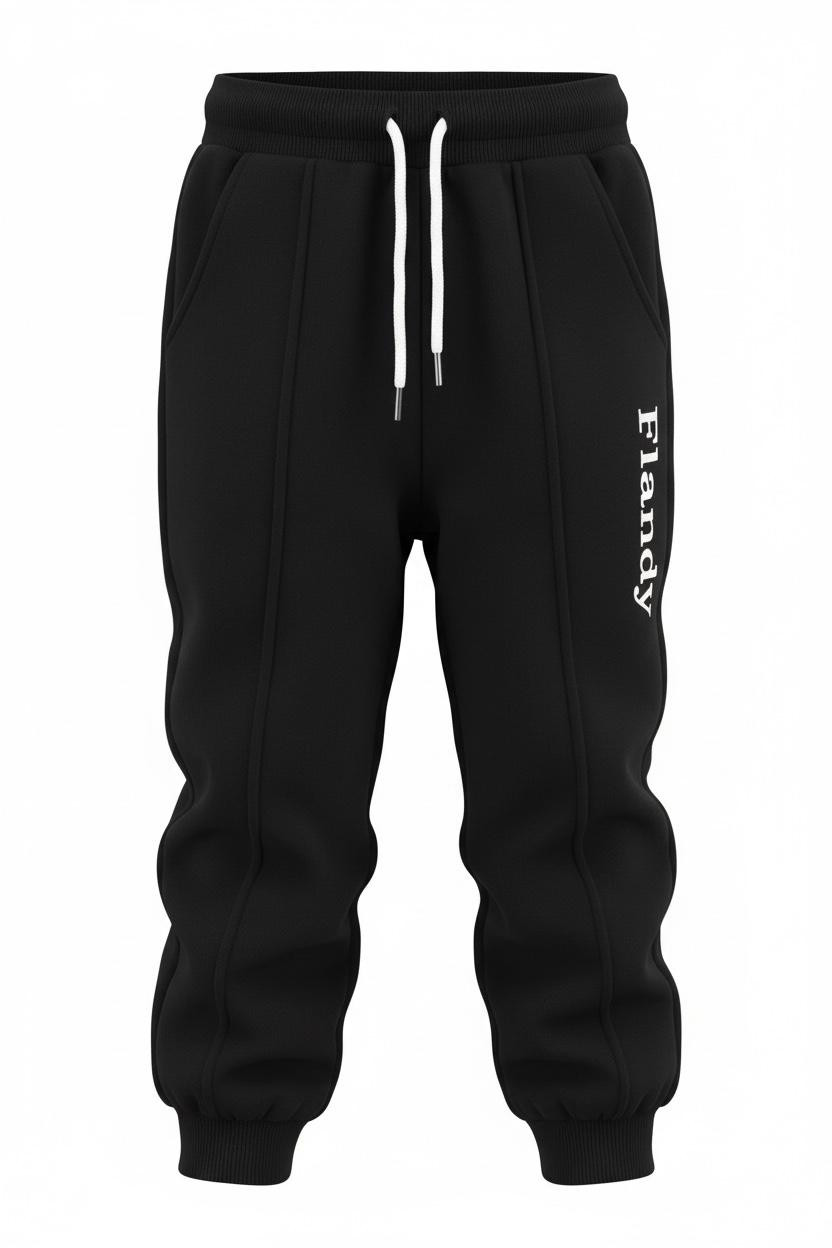 بنطال بجامة قطن فليس مع زمة مطاط