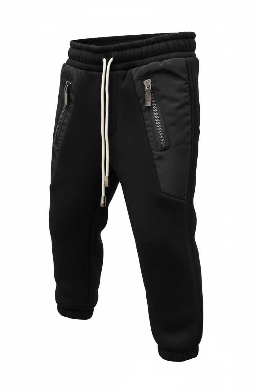 بنطال بجامة قطن مع سحاب