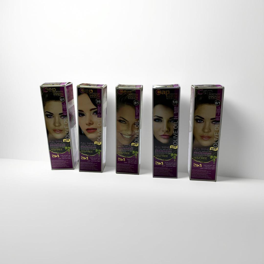 كاب كريم صبغة الشعر بزيت الزيتون