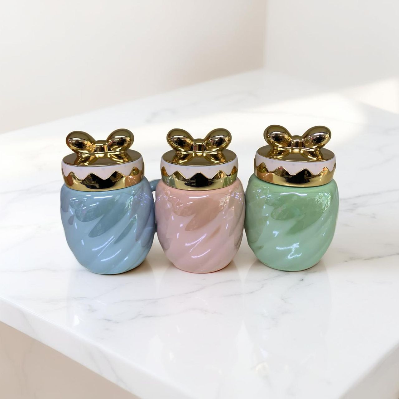 مجموعة علب تخزين سيراميك