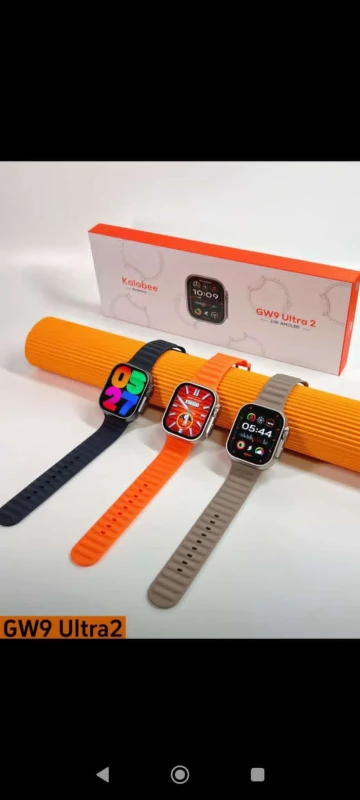 ساعة Kalobee GW9 Ultra 2 – شاشة AMOLED 2.08 إنش + 3 ألوان في نفس العلبة