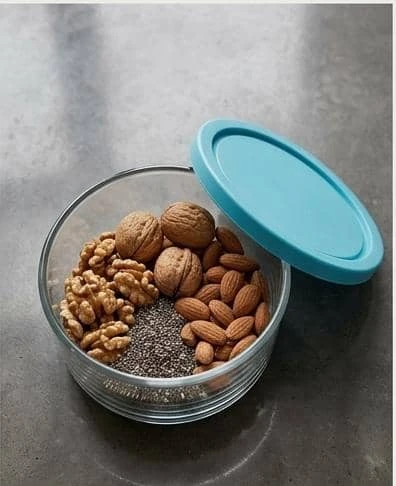 وعاء حفظ طعام زجاجي