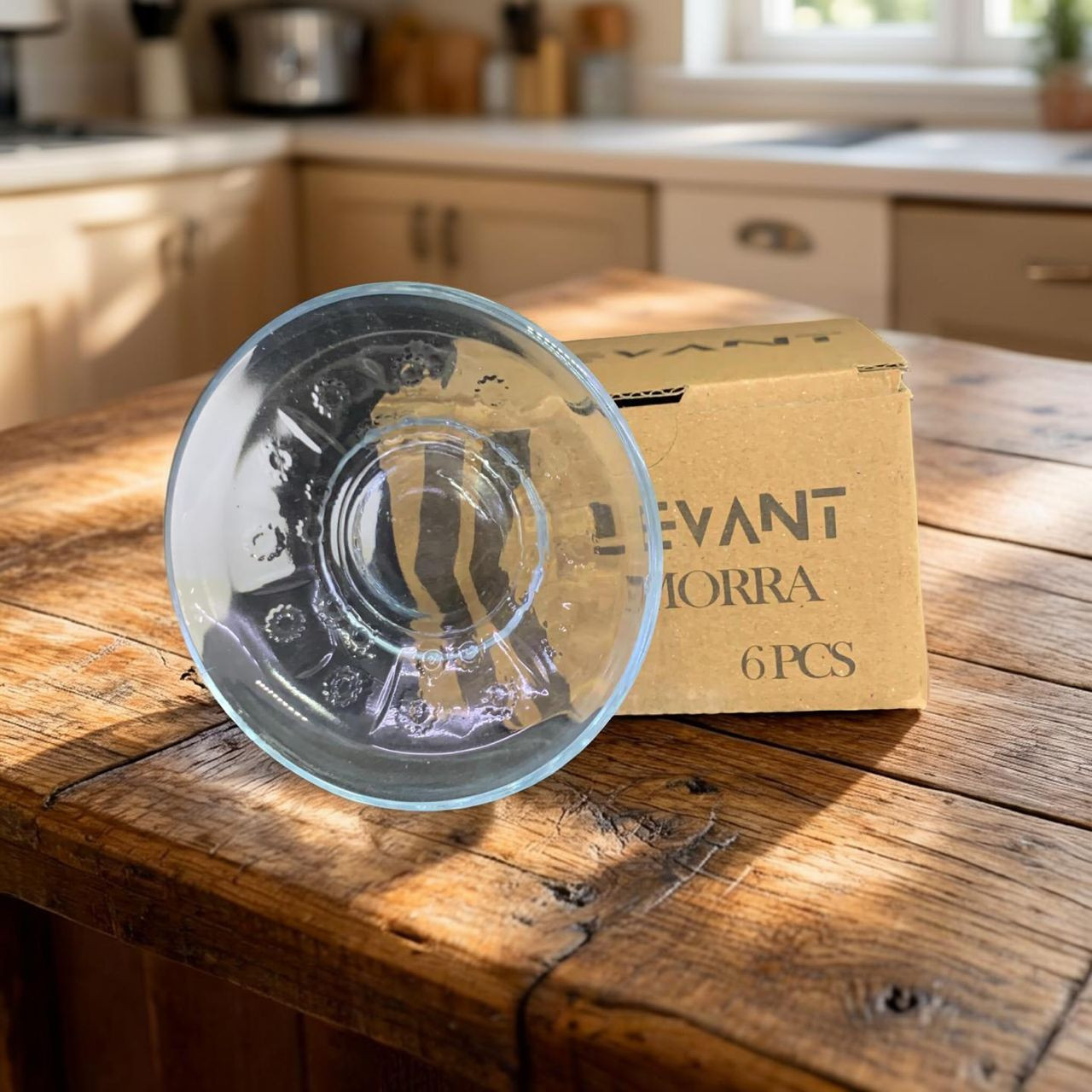 طقم اوعية زجاجية شفافة