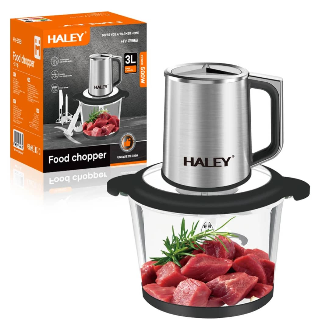 فرّامة الطعام HALEY HY-1233– 3 لتر، 500 واط، تصميم قوي وآمن من الفولاذ المقاوم للصدأ
