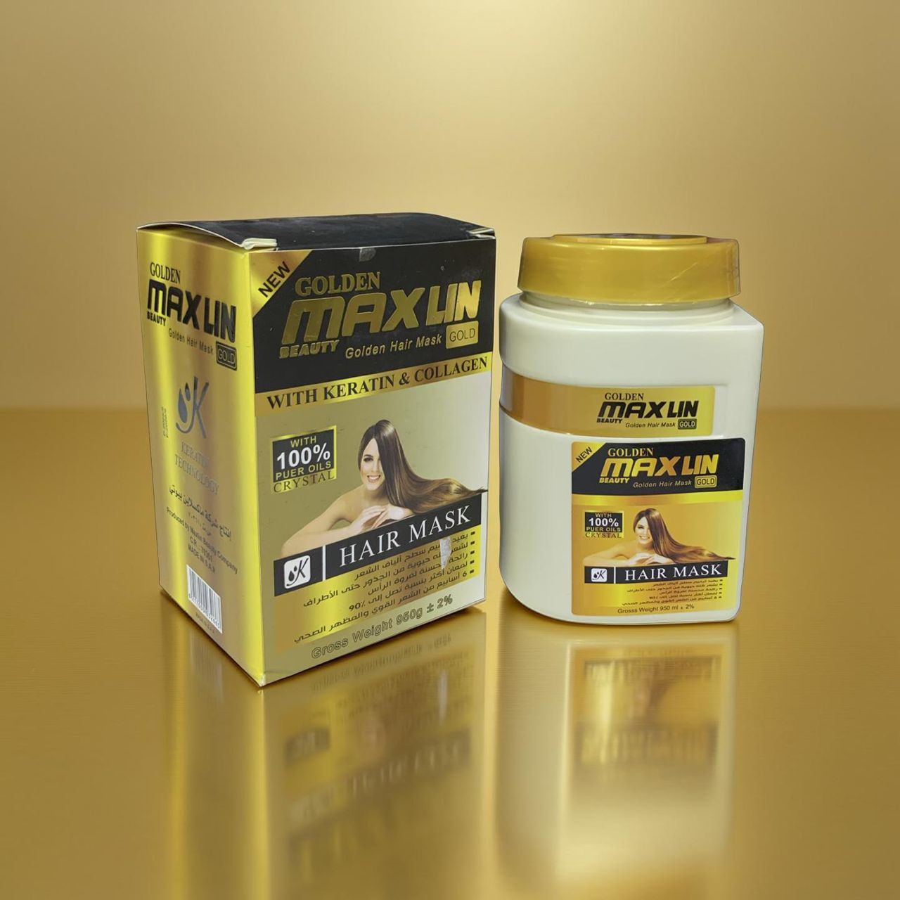 ماكسلين جولد ماسك الشعر