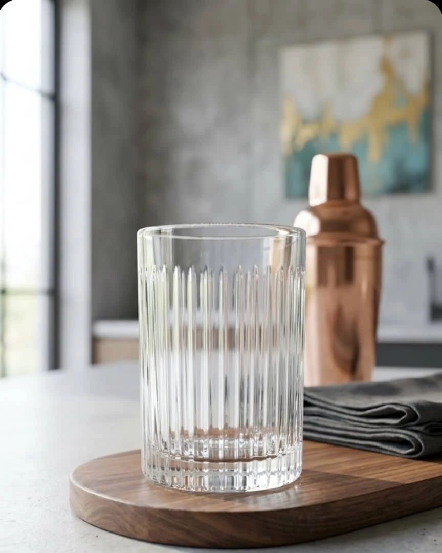 طقم اكواب زجاجية بنقشة مميزة