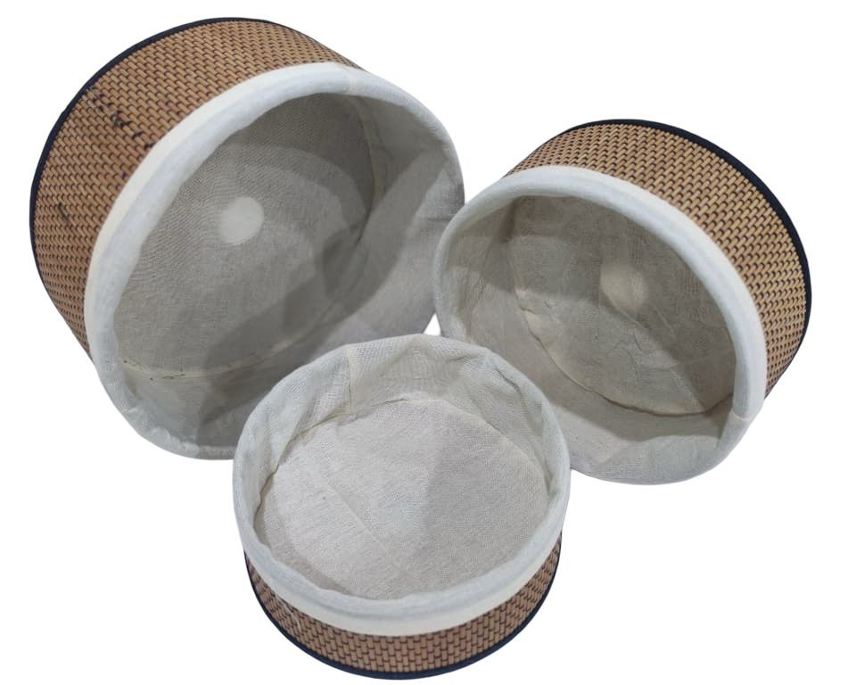 سلة تخزين منسوجة