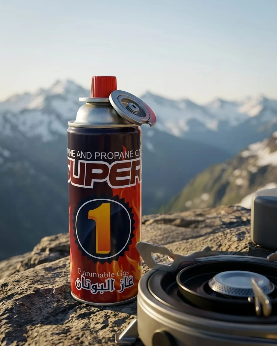 عبوة غاز ولاعة