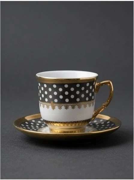 طقم  فناجين غبار الذهب